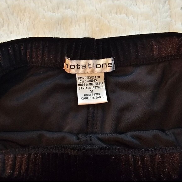 Notations Women's Elastic Palazzo Pull-On Black Pants Size Small - Picture 4 of 4